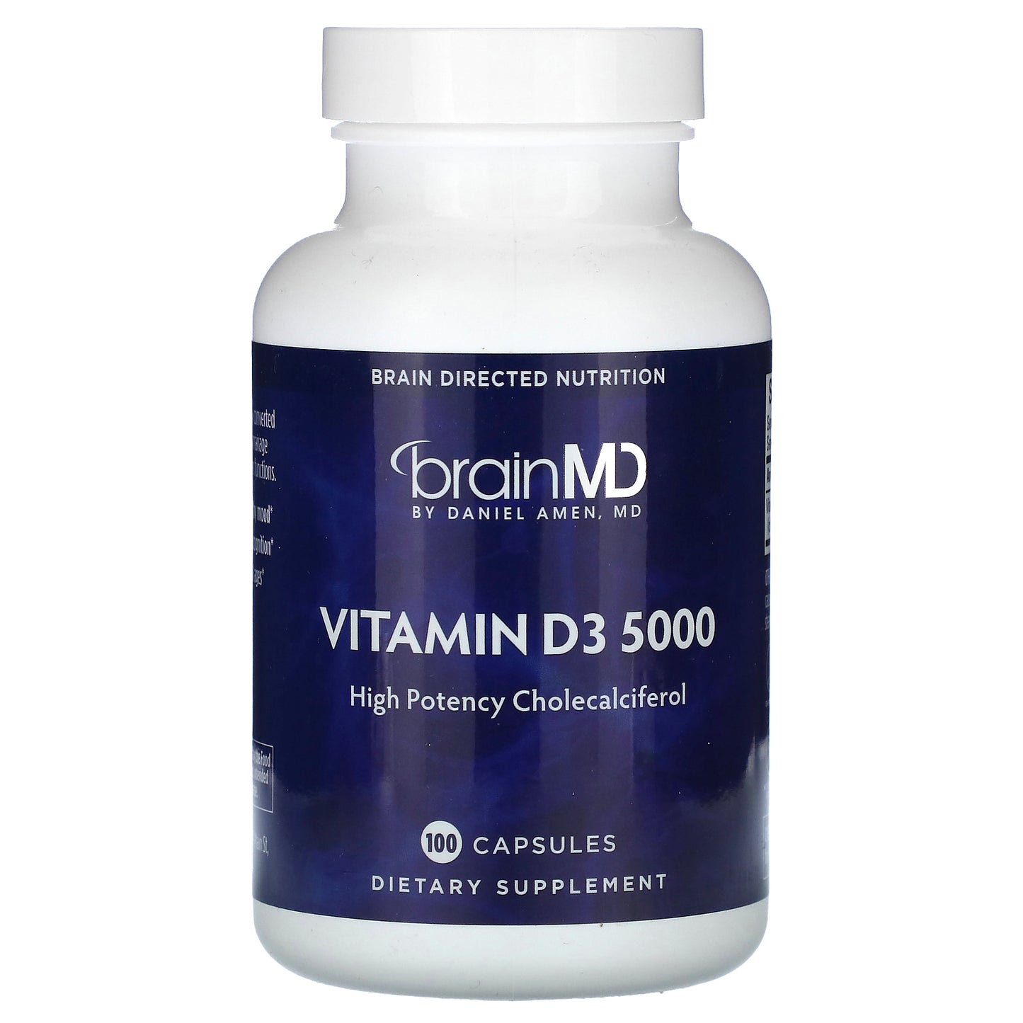 BrainMD, Vitamin D3 5000, 125 mcg (5,000 IU), 100 Capsules