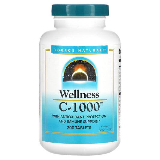 Source Naturals, Wellness, C-1000, 200 Tablets