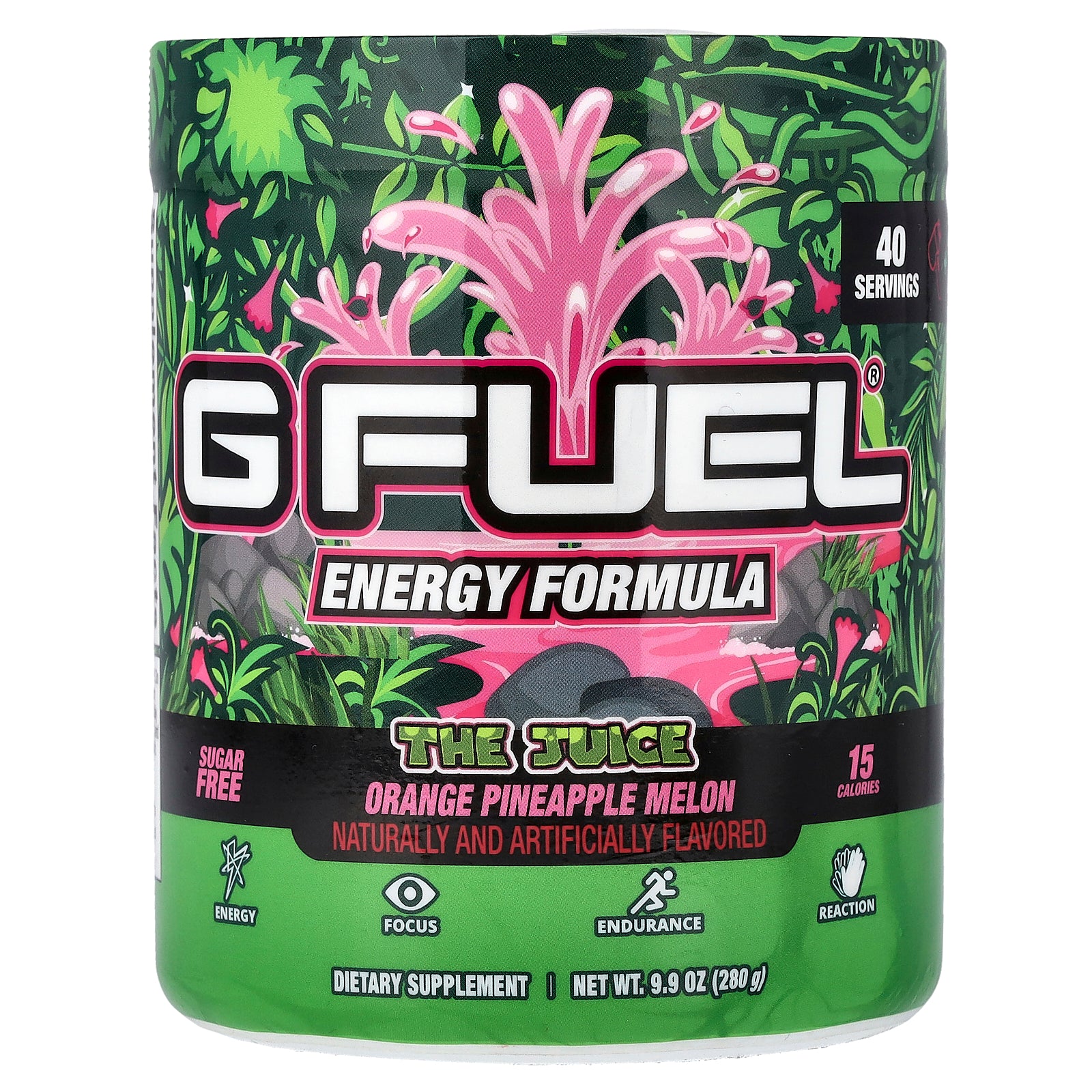 G FUEL, Energy Formula, The Juice, Orange Pineapple Melon, 9.9 oz (280 g)