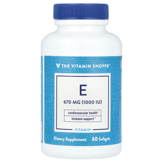 The Vitamin Shoppe, Vitamin E, 670 mg (1,000 IU), 60 Softgel