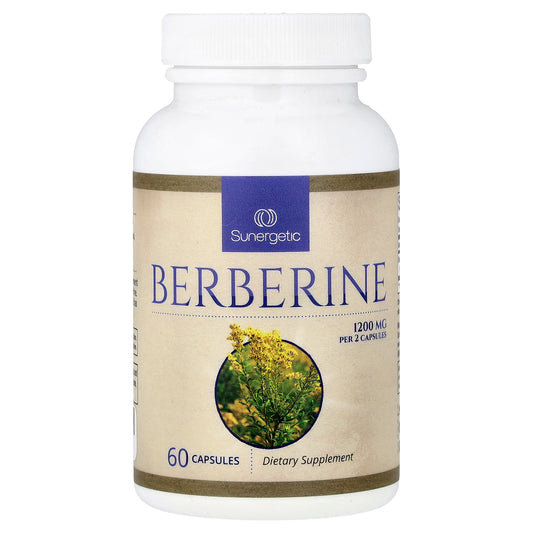 Sunergetic, Berberine, 60 Capsules (600 mg per Capsule)