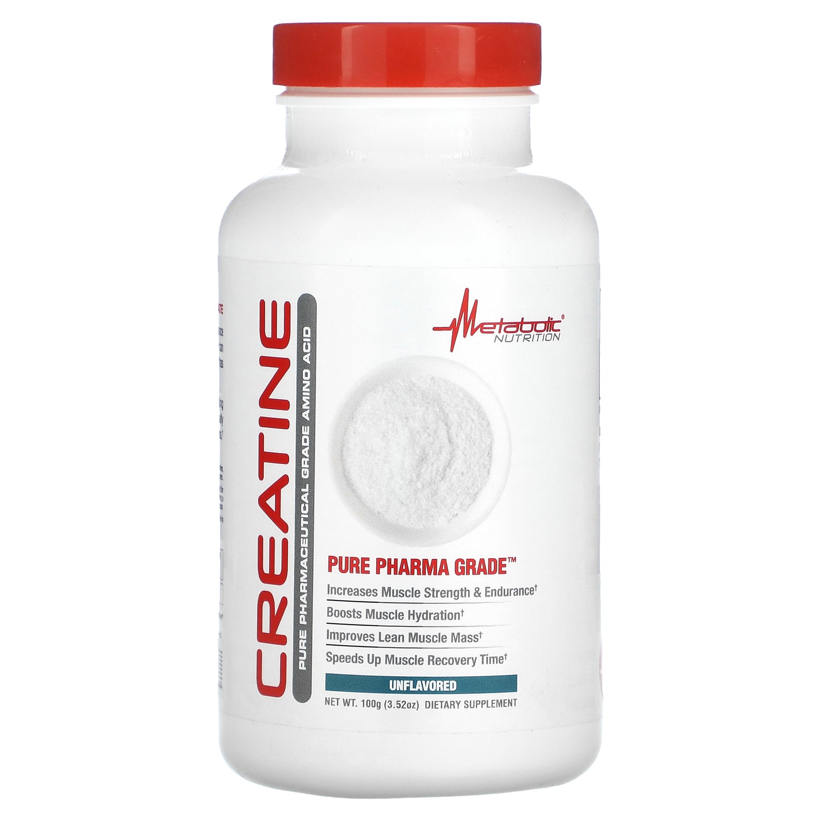 Metabolic Nutrition, Creatine, Unflavored, 3.52 oz (100 g)
