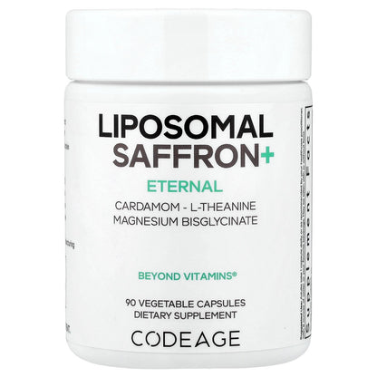 Codeage, Eternal, Liposomal Saffron+, 90 Vegetable Capsules