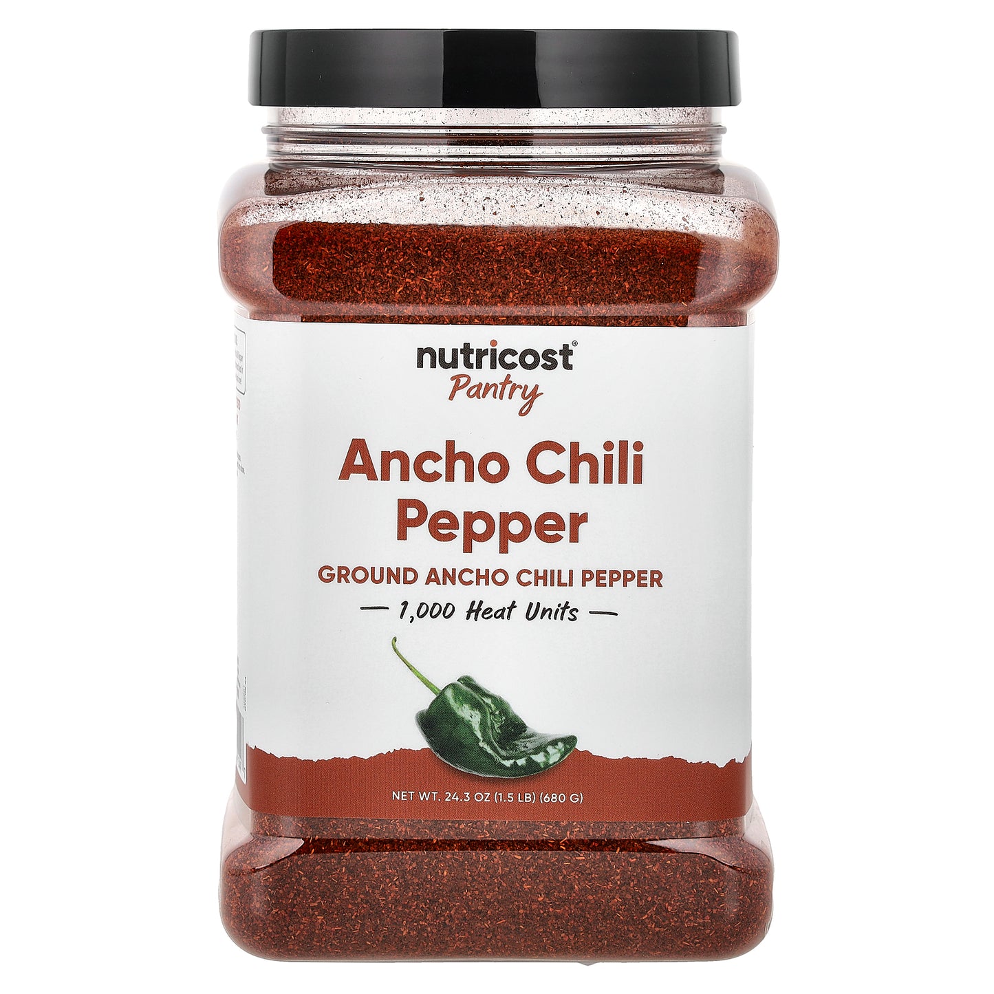Nutricost, Pantry, Ancho Chili Pepper, 24.3 oz (680 g)