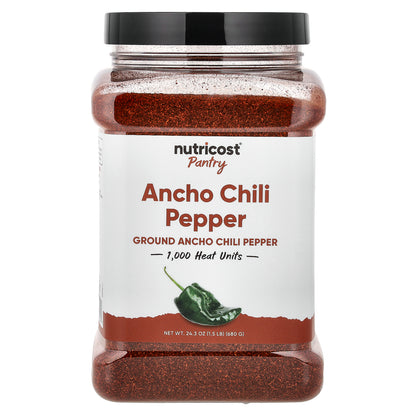 Nutricost, Pantry, Ancho Chili Pepper, 24.3 oz (680 g)