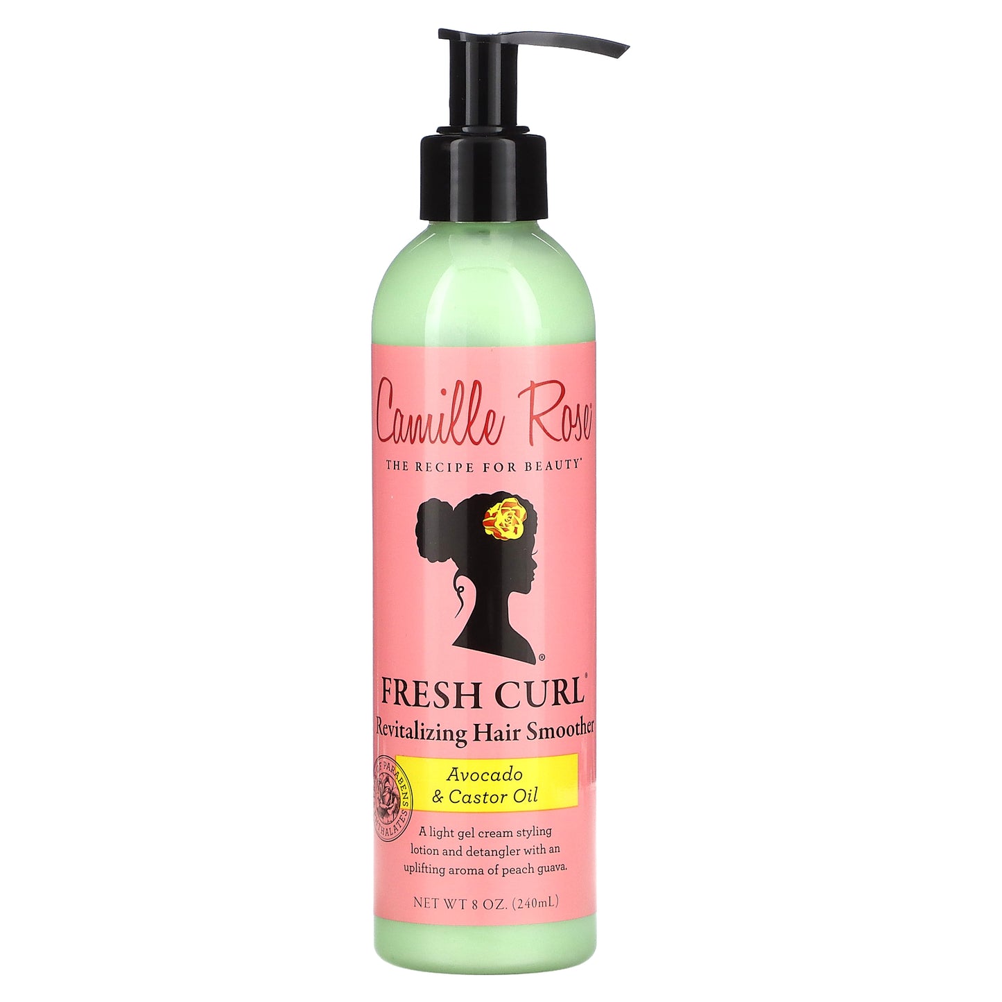 Camille Rose, Fresh Curl Revitalizing Hair Smoother, Avocado & Castor Oil, 8 oz (240 ml)