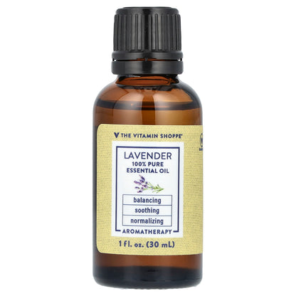 The Vitamin Shoppe, 100% Pure Essential Oil, Lavender, 1 fl oz (30 ml)