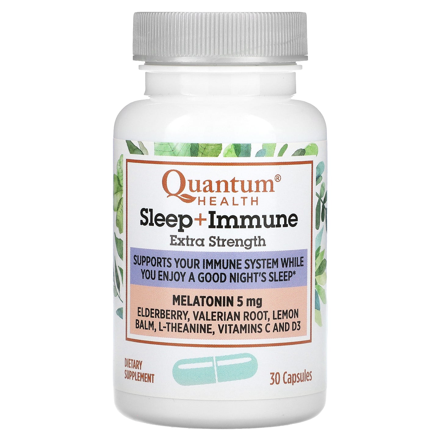 Quantum Health, Sleep + Immune, Melatonin, 30 Capsules