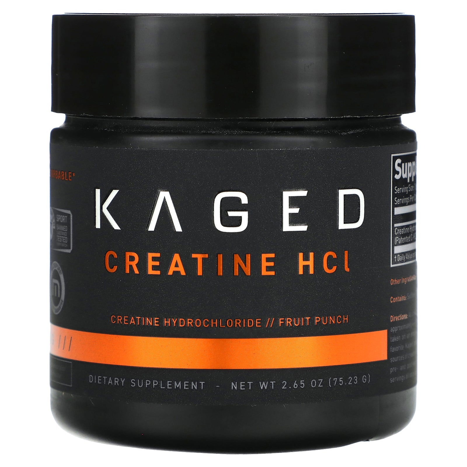 Kaged, Creatine HCl, Fruit Punch, 2.65 oz (75.23 g)