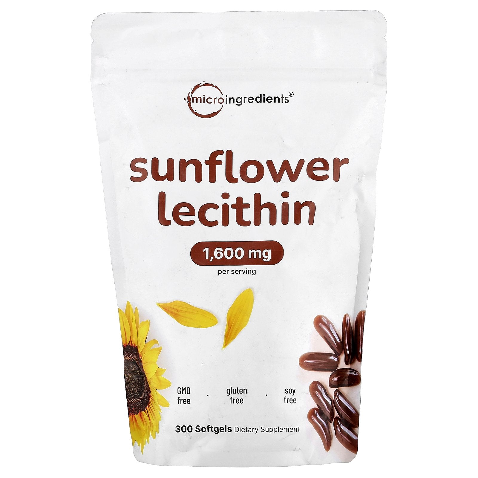 Micro Ingredients, Sunflower Lecithin, 300 Softgels