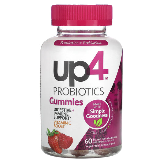 up4, Probiotics Gummies, Mixed Berry, 60 Gummies