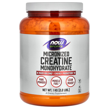 NOW Foods, Sports, Micronized Creatine Monohydrate, 2.2 lbs (1 kg)