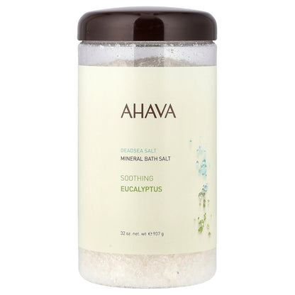 AHAVA North America, Mineral Bath Salt, Soothing Eucalyptus, 32 oz (907 g)
