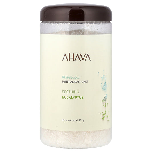 AHAVA North America, Mineral Bath Salt, Soothing Eucalyptus, 32 oz (907 g)