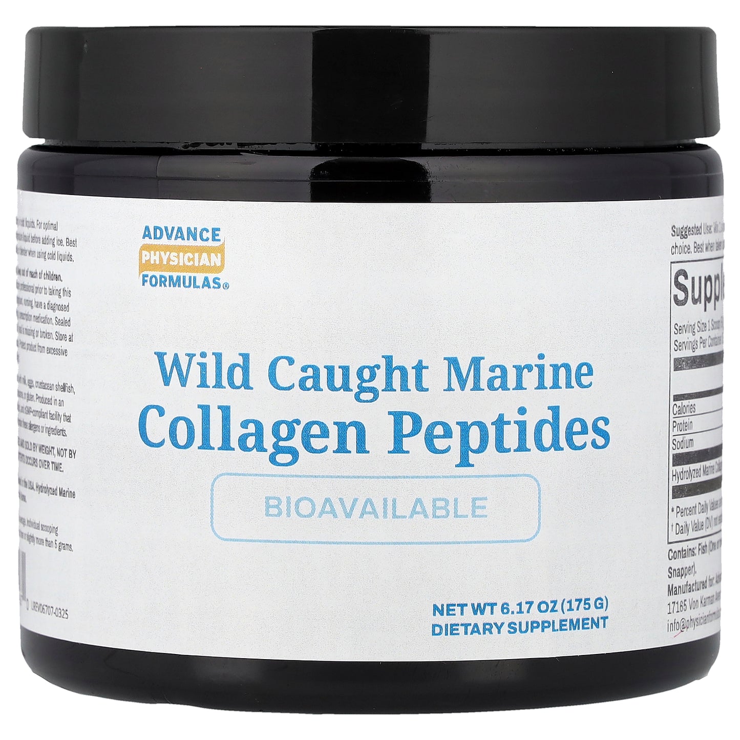 Advance Physician Formulas, Wild Caught Marine Collagen Peptides, 6.17 oz (175 g)