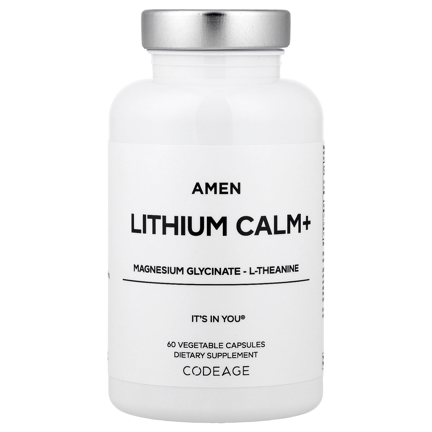 Codeage, Amen Lithium Calm+, 60 Vegetable Capsules