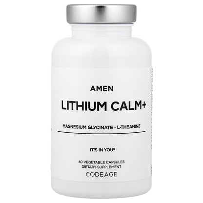 Codeage, Amen Lithium Calm+, 60 Vegetable Capsules