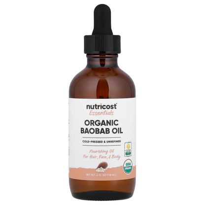 Nutricost, Essentials, Organic Baobab Oil, 4 fl oz (118 ml)