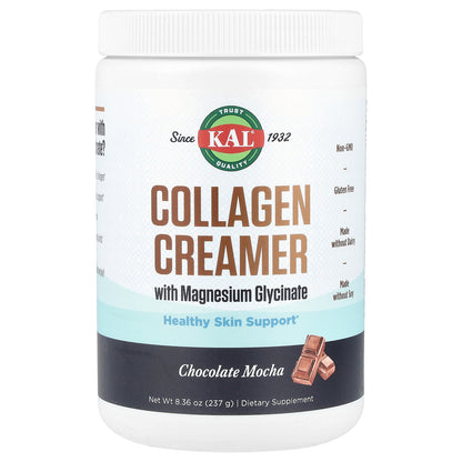 KAL, Collagen Creamer with Magnesium Glycinate, Chocolate Mocha , 8.36 oz (237 g)