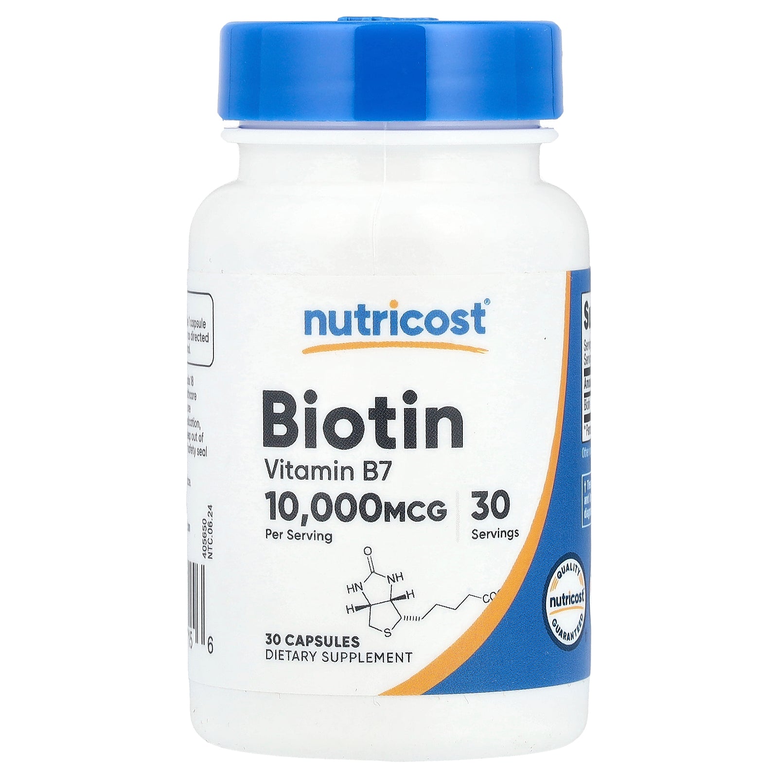 Nutricost, Biotin, 10,000 mcg, 30 Capsules