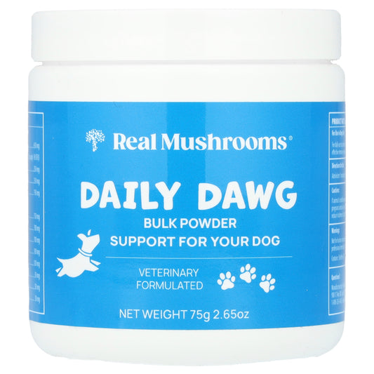 Real Mushrooms, Daily Dawg Bulk Powder, For Dogs, 2.65 oz (75 g)