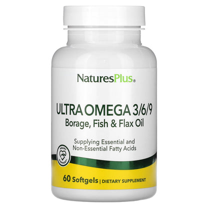 NaturesPlus, Ultra Omega 3/6/9, 60 Softgels