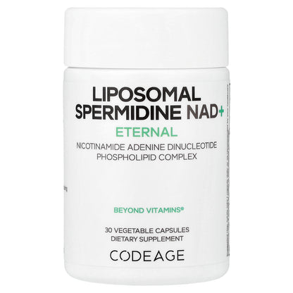 Codeage, Liposomal Spermidine NAD+, 30 Vegetable Capsules
