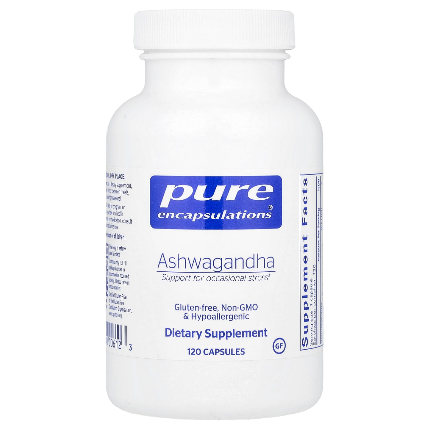 Pure Encapsulations, Ashwagandha, 120 Capsules (500 mg per Capsule)