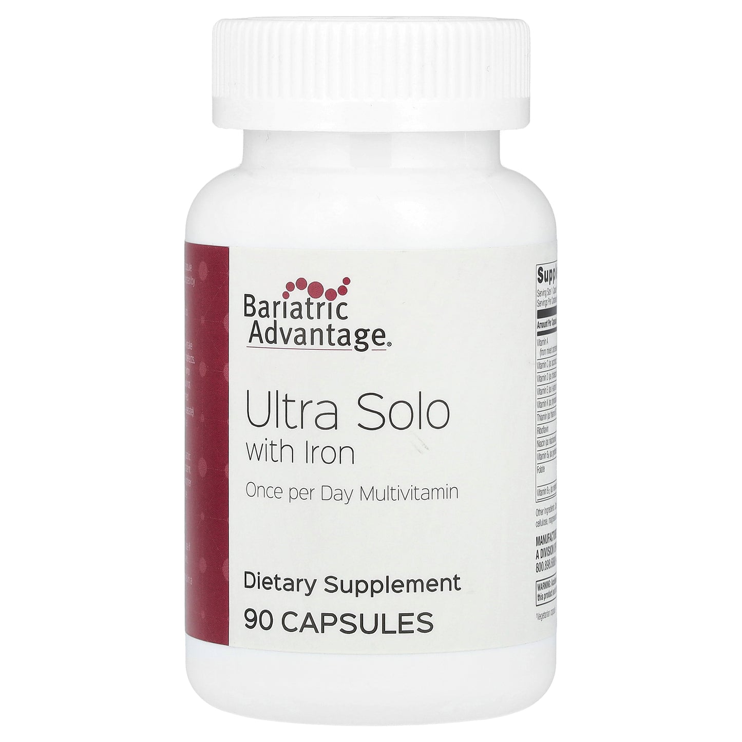 Bariatric Advantage, Ultra Solo with Iron, 90 Capsules