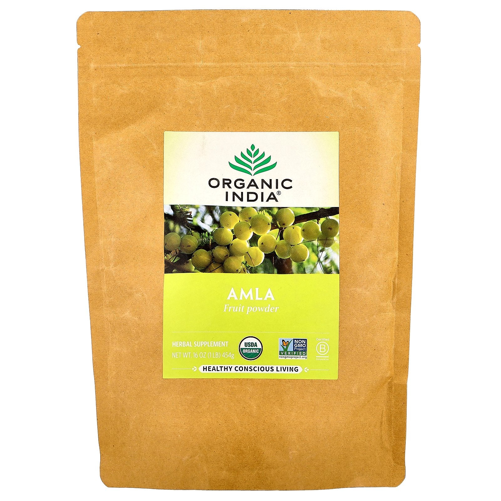 Organic India, Amla Fruit Powder, 16 oz (454 g)