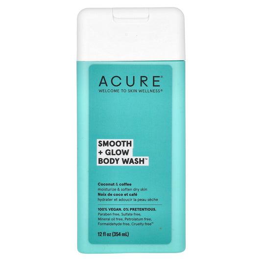 ACURE, Body Wash, Smooth + Glow, Coconut & Coffee, 12 fl oz (354 ml)