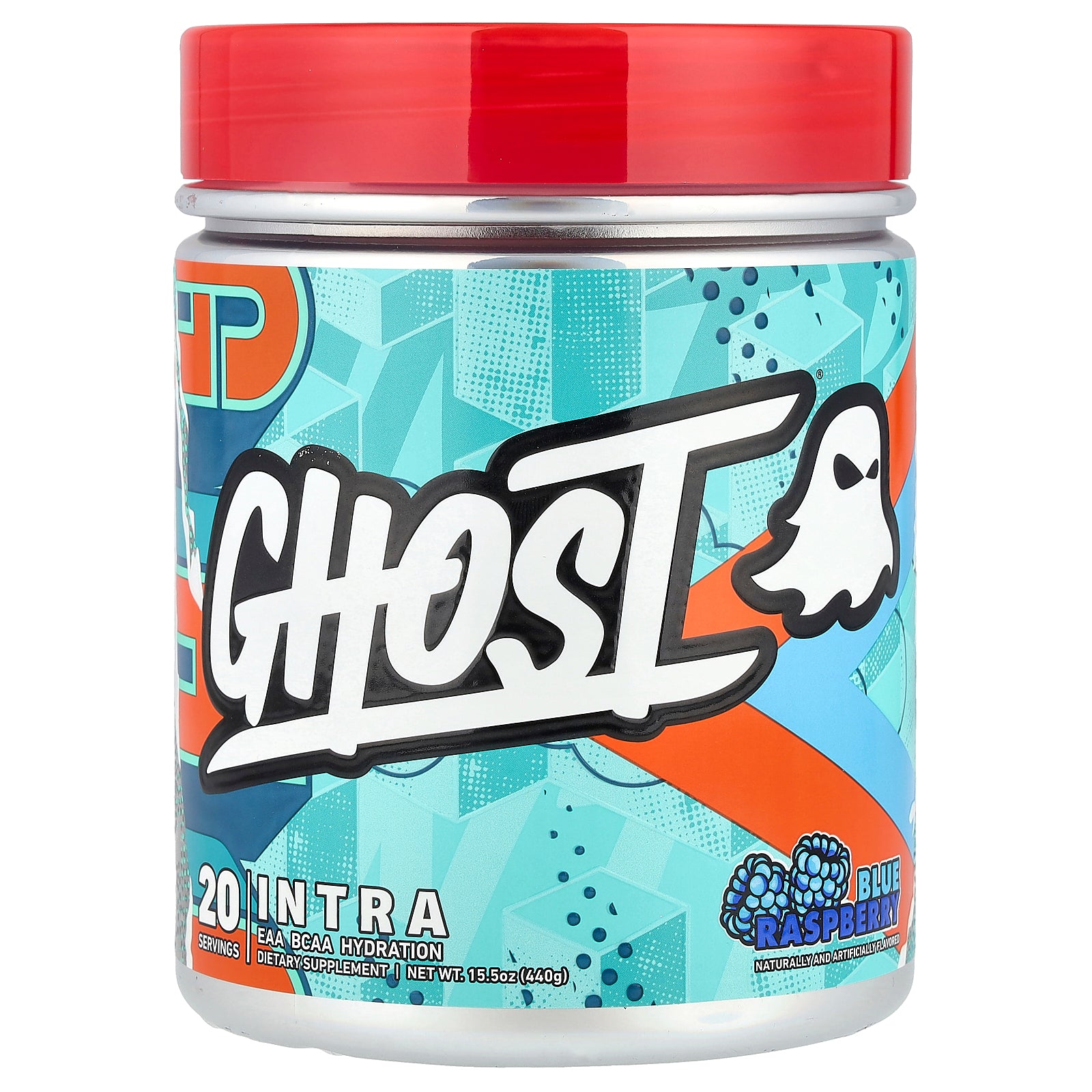 Ghost, Intra, Blue Raspberry, 15.5 oz (440 g)