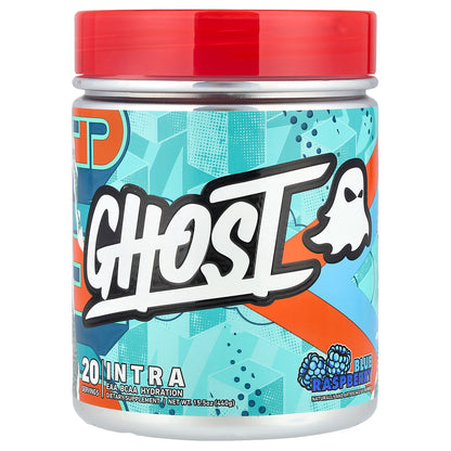 Ghost, Intra, Blue Raspberry, 15.5 oz (440 g)