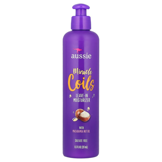 Aussie, Miracle Coils, Leave-In Moisturizer With Macadamia Nut Oil, 8.5 fl oz (251 ml)