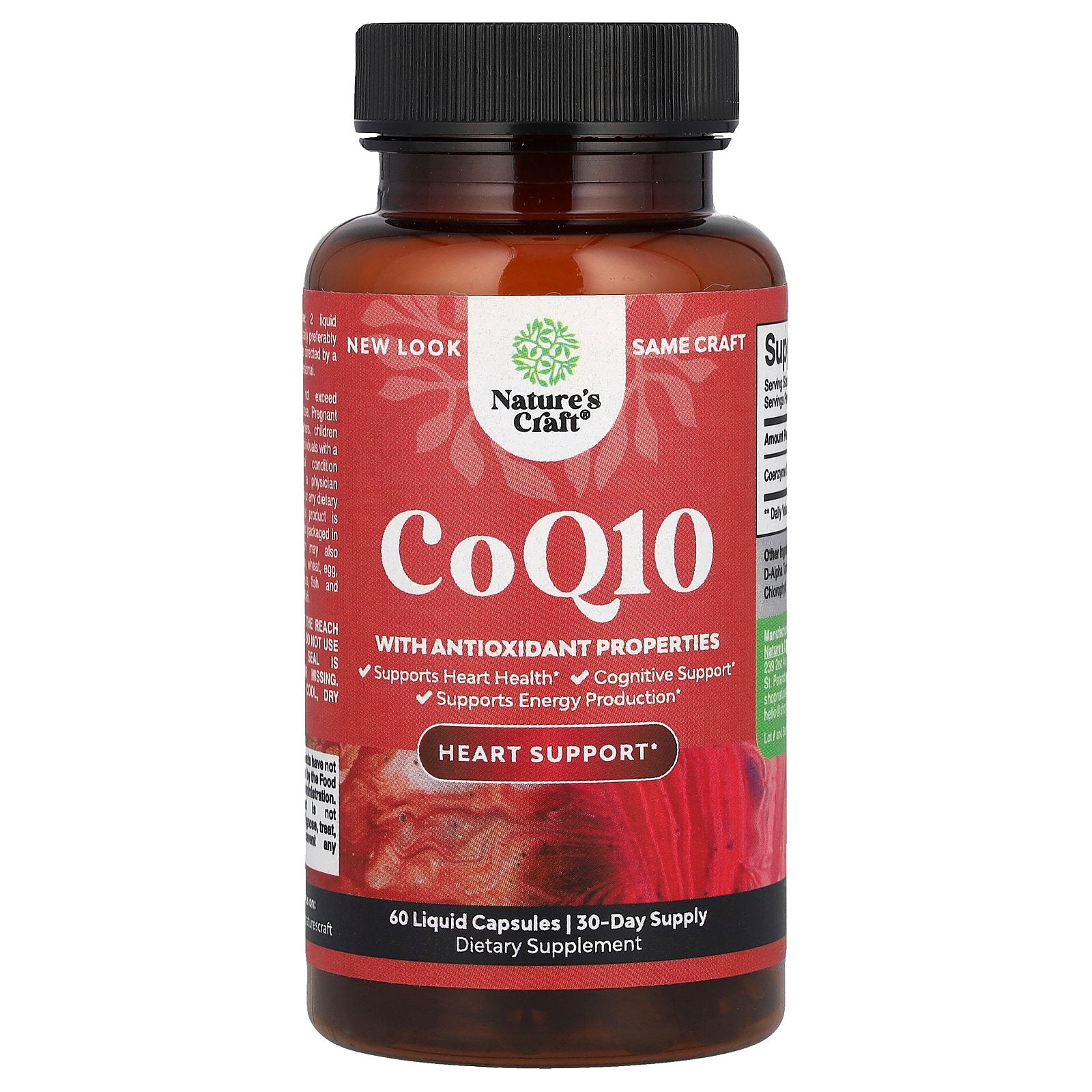 Nature's Craft, CoQ10, 60 Liquid Capsules (100 mg per Capsule)