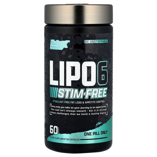 Nutrex Research, Lipo6®, Stim Free, 60 Caps