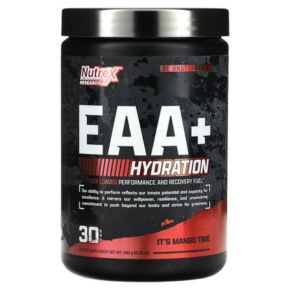 Nutrex Research, EAA+ Hydration, It's Mango Time, 13.76 oz (390 g)