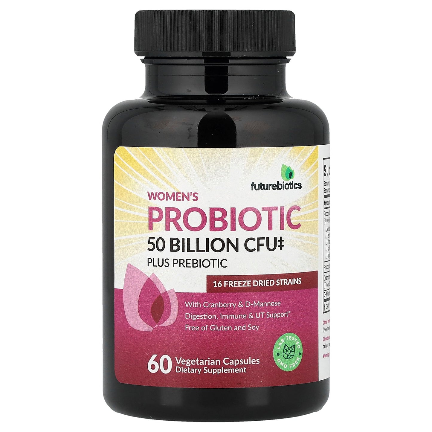 Futurebiotics, Women's Probiotic Plus Prebiotic, 60 Vegetarian Capsules