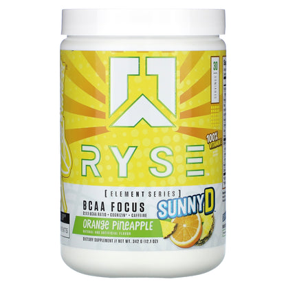 RYSE, Element Series, BCAA Focus, Sunny D, Orange Pineapple, 12.1 oz (342 g)