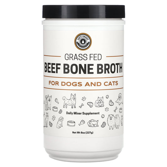 Left Coast Performance, Grass Fed, Beef Bone Broth, For Dogs and Cats, 8 oz (227 g)