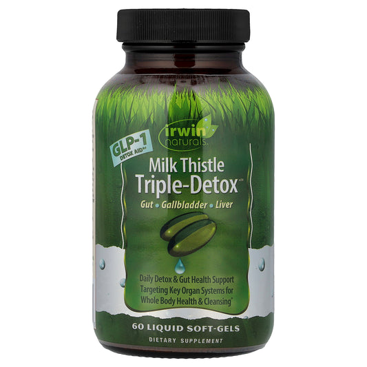 Irwin Naturals, MilkThistleTriple-Detox™, 60 Liquid Soft-Gels