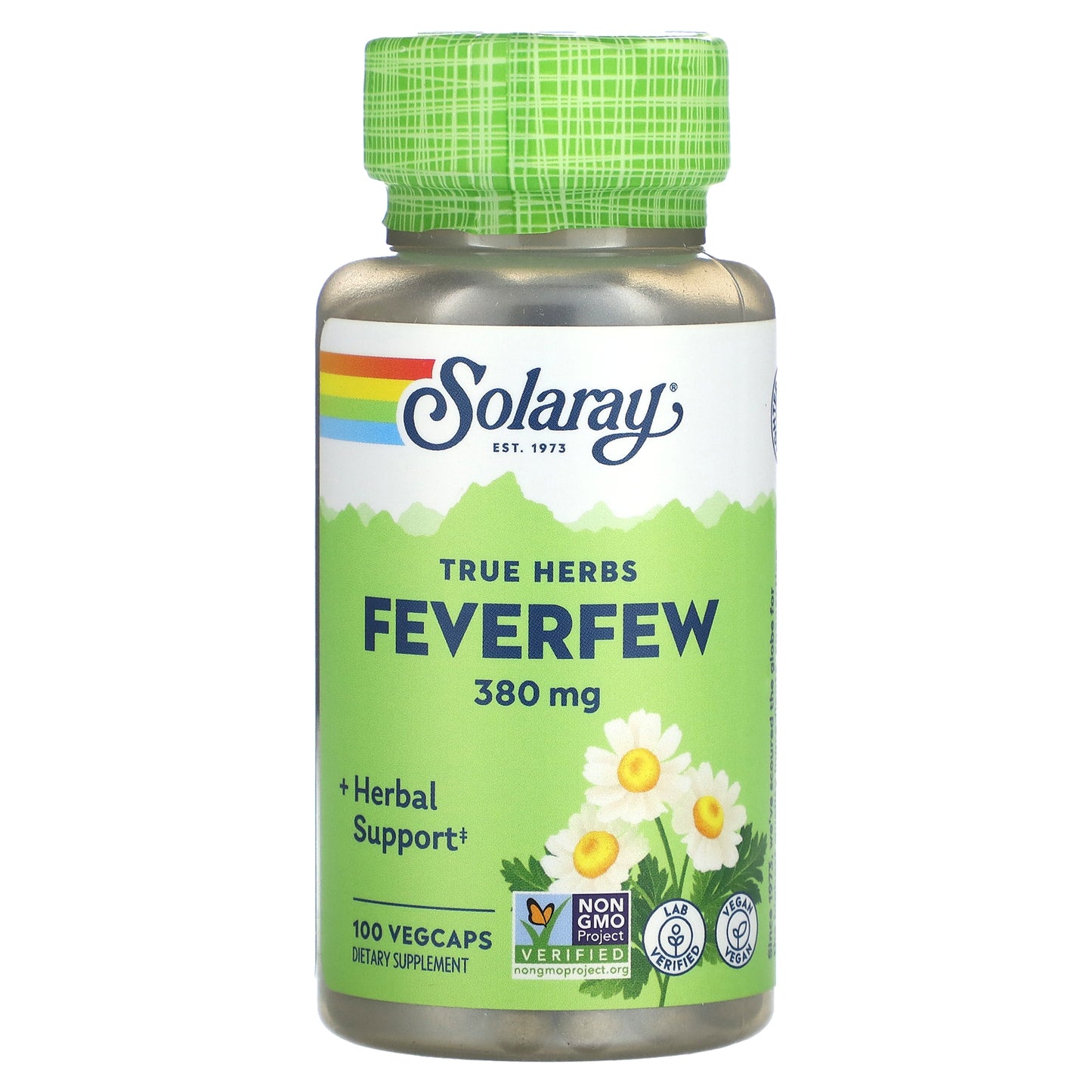 Solaray, True Herbs, Feverfew, 380 mg, 100 VegCaps