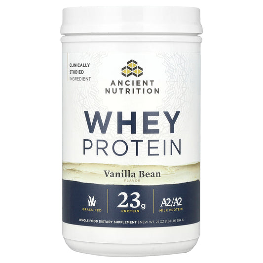 Ancient Nutrition, Whey Protein, Vanilla Bean, 1.31 lb (594 g)
