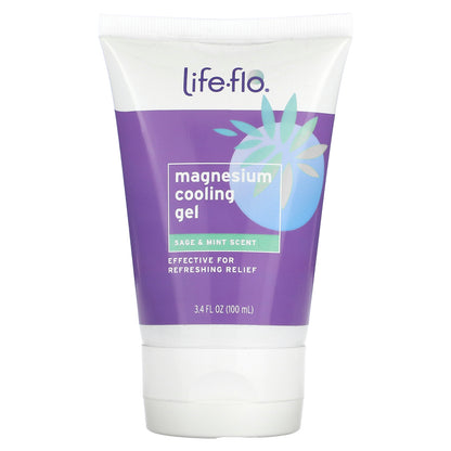 Life-flo, Magnesium Cooling Gel, Sage & Mint, 3.4 fl oz (100 ml)