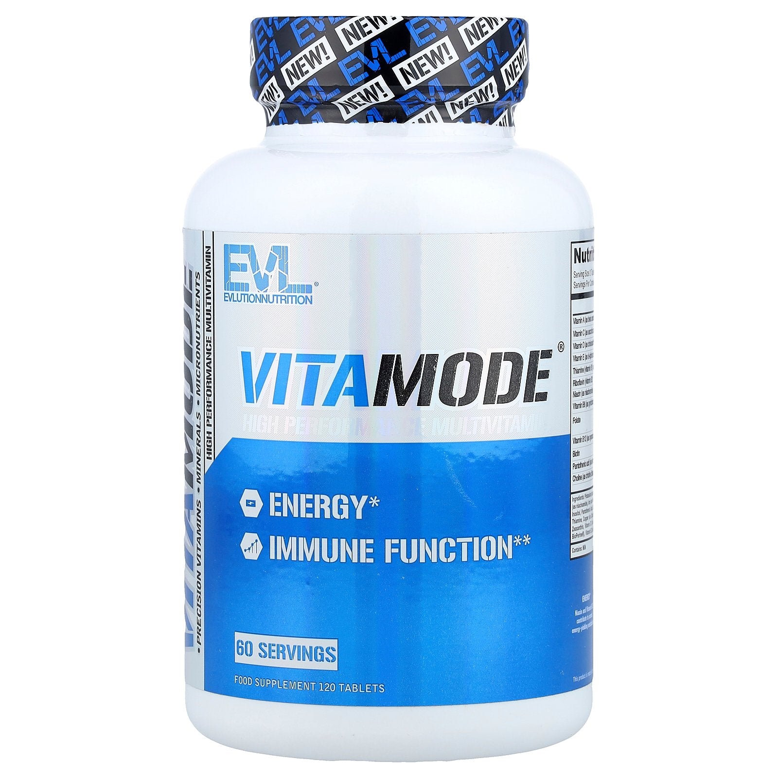 EVLution Nutrition, VitaMode®, High Performance Multivitamin, 120 Tablets