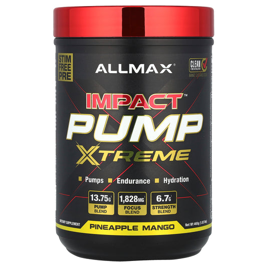 ALLMAX, IMPACT™ PUMP XTREME, Pineapple Mango, 1.02 lbs (465 g)