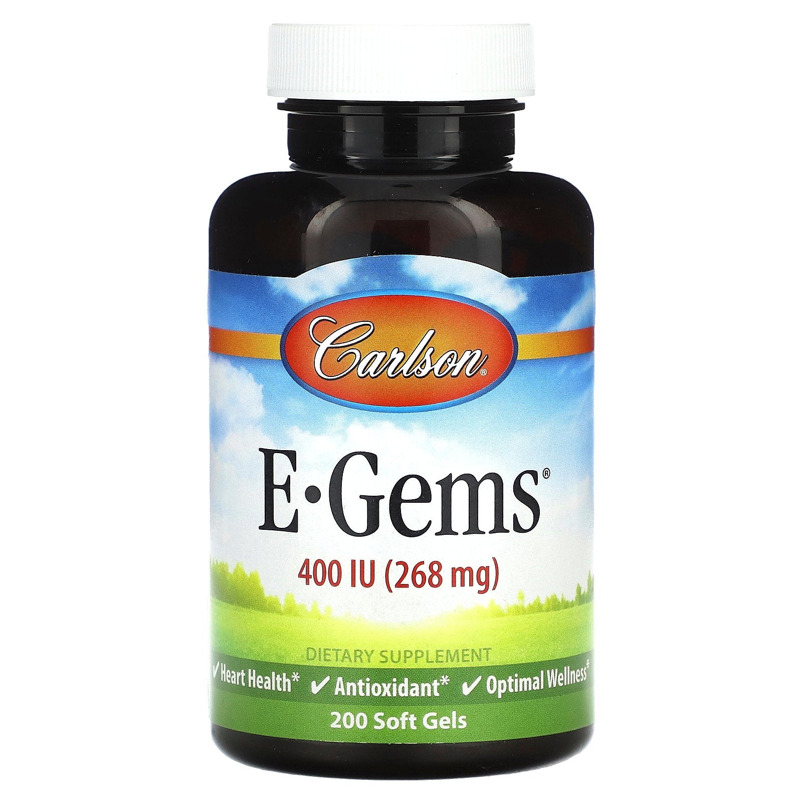 Carlson, E Gems, 400 IU (268 mg), 200 Soft Gels