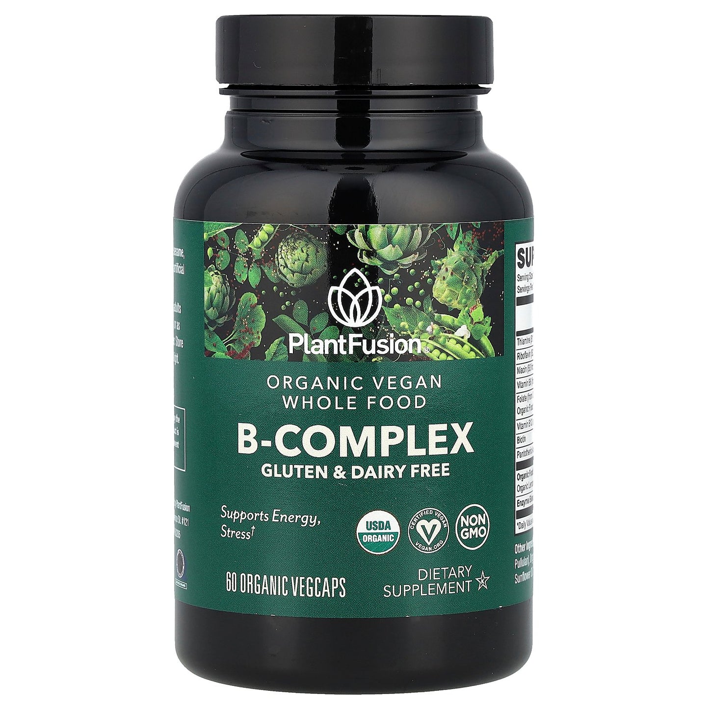 PlantFusion, Organic Vegan B-Complex, 60 Organic VegCaps