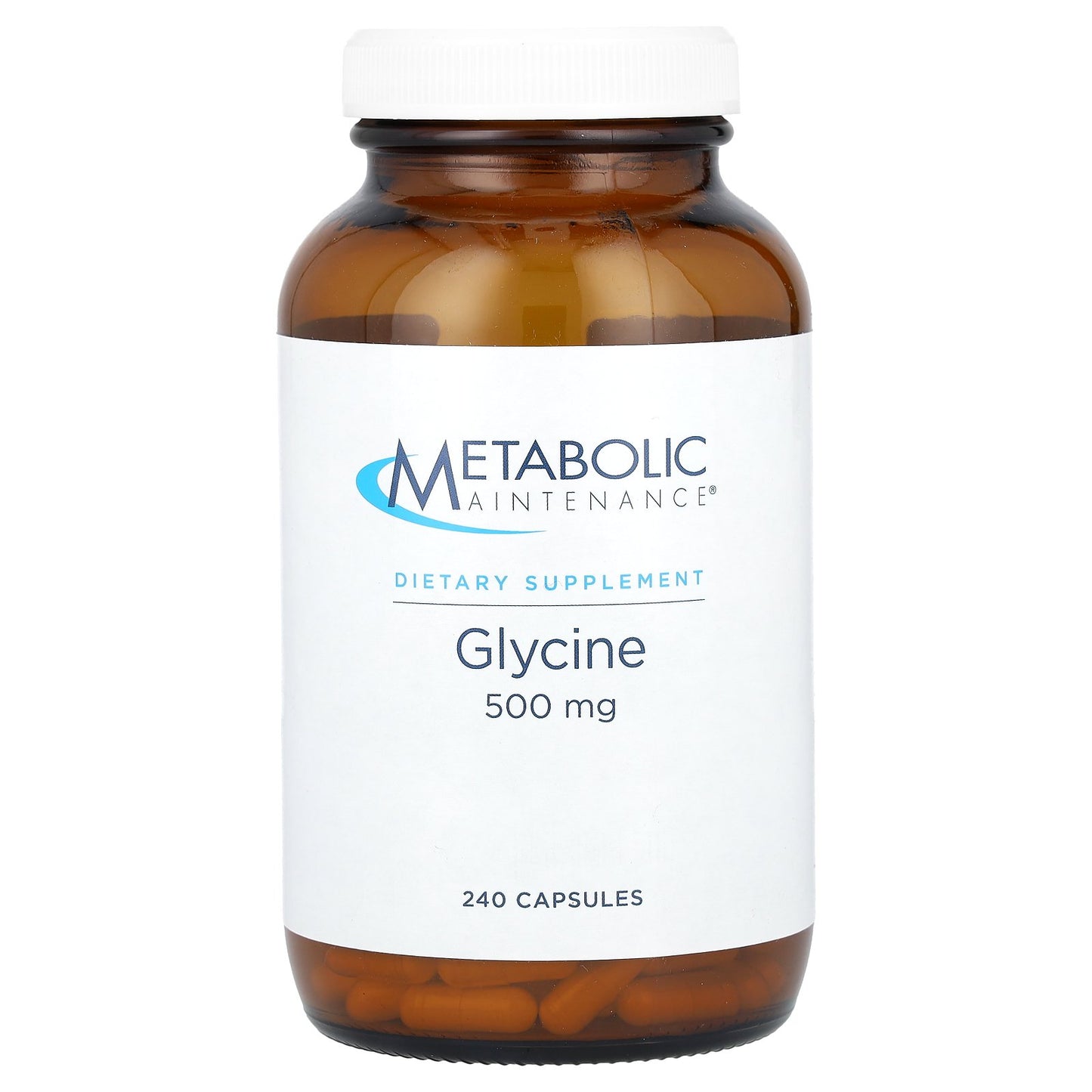 Metabolic Maintenance, Glycine, 500 mg, 240 Capsules