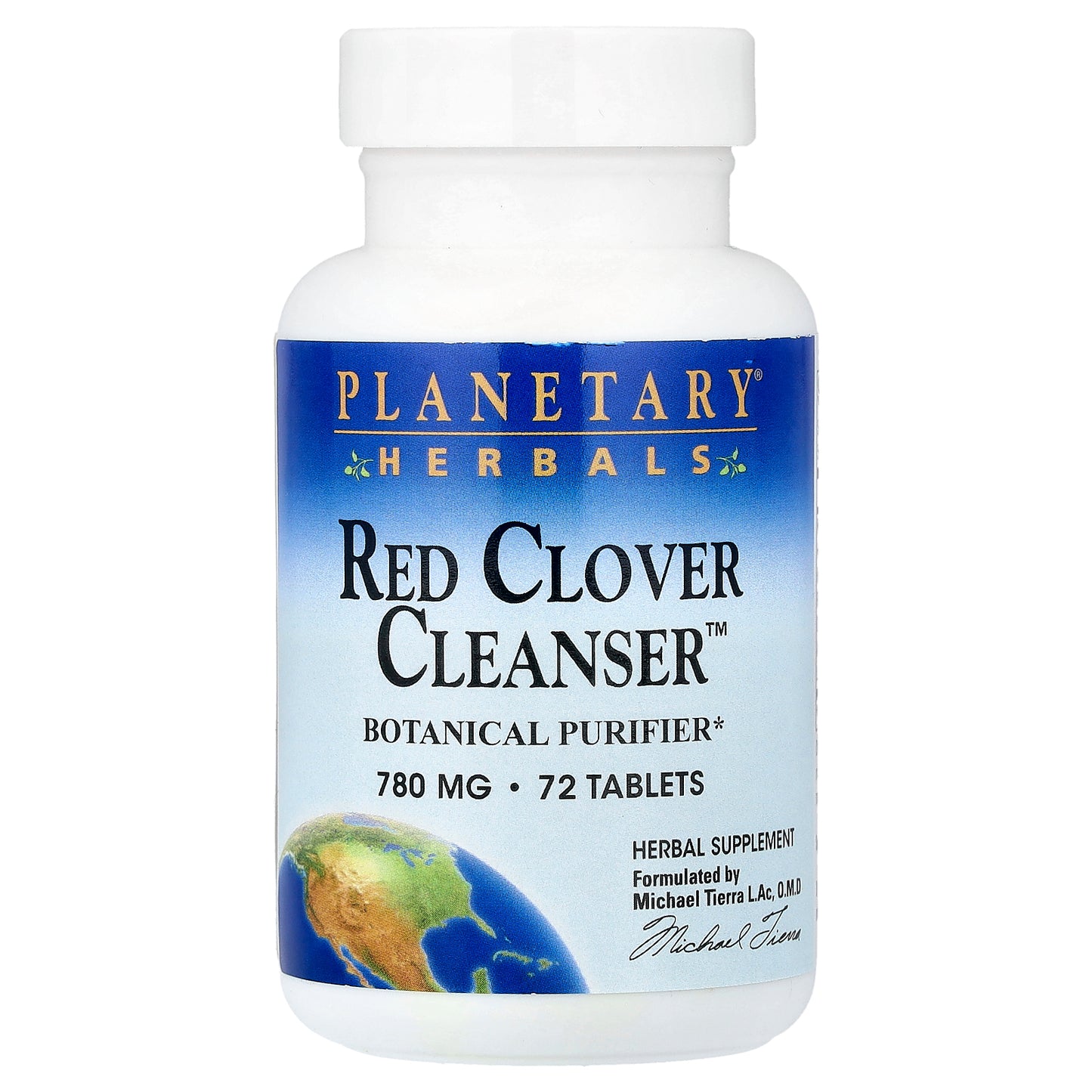 Planetary Herbals, Red Clover Cleanser™, 72 Tablets